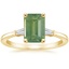 18K Yellow Gold Symphony Tapered Baguette Three Stone Diamond Ring (1/5 ct. tw.), smalltop view