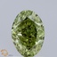 1.55 Ct. Fancy Vivid Green Oval Lab Grown Diamond