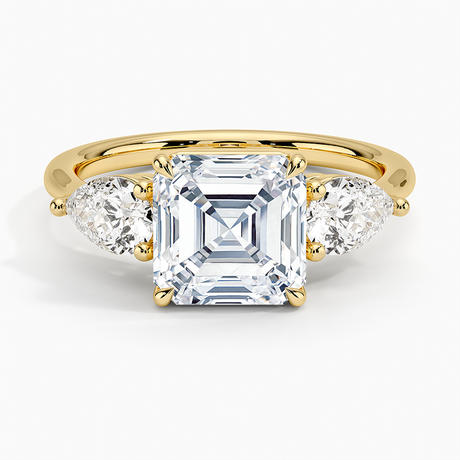 Luxe Opera Three Stone Diamond Ring - Brilliant Earth