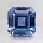 6.8x6.6mm Unheated Blue Asscher Sapphire