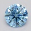 0.70 Ct. Fancy Vivid  Blue Round Lab Grown Diamond