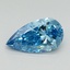 1.61 Ct. Fancy Vivid Blue Pear Lab Grown Diamond