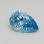 0.44 Ct. Fancy Vivid Blue Pear Lab Grown Diamond