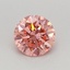 0.46 Ct. Fancy Vivid Pink Round Lab Grown Diamond