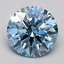 1.54 Ct. Fancy Intense Blue Round Lab Grown Diamond