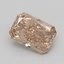 0.52 Ct. Light  Brown Radiant Lab Grown Diamond