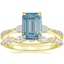18K Yellow Gold Luxe Aria Diamond Ring with Versailles Diamond Ring (3/8 ct. tw.)