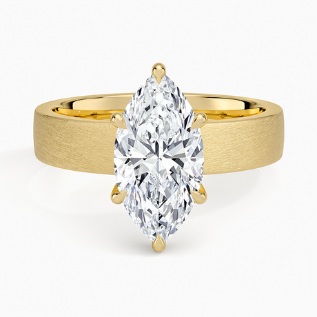 Peyton 4mm Satin Finish Solitaire Ring