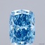2.01 Ct. Fancy Vivid Blue Cushion Lab Grown Diamond