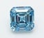 2.05 Ct. Fancy Vivid  Blue Asscher Lab Grown Diamond