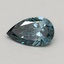 0.31 Ct. Fancy Vivid Green Blue Pear Lab Grown Diamond