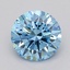 0.50 Ct. Fancy Vivid  Blue Round Lab Grown Diamond