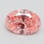 2.50 Ct. Fancy Vivid Pink Oval Lab Grown Diamond