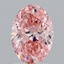 2.02 Ct. Fancy Vivid Pink Oval Lab Grown Diamond