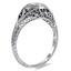 The Uriela Ring, smalltop view on a hand
