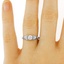 The Mae Ring, smalltop view on a hand
