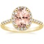 18K Yellow Gold Odessa Halo Diamond Ring (1/5 ct. tw.), smalltop view