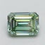 1.00 Ct. Fancy Intense Pacific Green Emerald Lab Grown Diamond