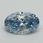 4.29 Ct. Fancy Vivid Blue Oval Lab Grown Diamond