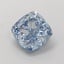 1.08 Ct. Fancy Vivid  Blue Cushion Lab Grown Diamond