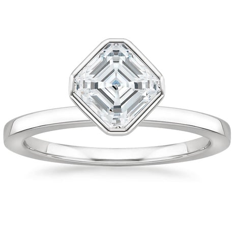 Floating Bezel Solitaire Ring