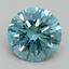 3.15 Ct. Fancy Vivid Blue Round Lab Grown Diamond