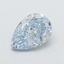 1.02 Ct. Fancy Intense  Blue Pear Lab Grown Diamond