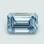 1.12 Ct. Fancy Intense Blue Emerald Lab Grown Diamond