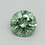 0.61 Ct. Fancy Vivid Green Round Lab Grown Diamond