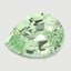 9.7x7.0mm Unheated Green  Pear  Mint Garnet