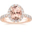 14K Rose Gold Estelle Halo Diamond Ring (3/4 ct. tw.), smalltop view