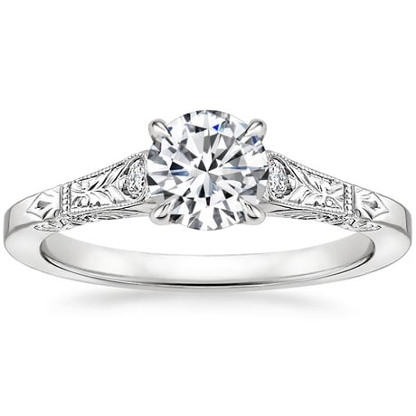 Hand Engraved Vintage Inspired Ring