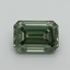 4.07 Ct. Fancy Vivid Pacific Green Emerald Lab Grown Diamond