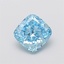 1.60 Ct. Fancy Vivid Blue Cushion Lab Grown Diamond