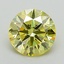 1.14 Ct. Fancy Vivid Yellow Round Lab Grown Diamond