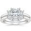 18K White Gold Rhiannon Diamond Ring (1/4 ct. tw.) with Tapered Baguette Diamond Ring