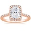 14K Rose Gold Odessa Halo Diamond Ring (1/5 ct. tw.), smalltop view