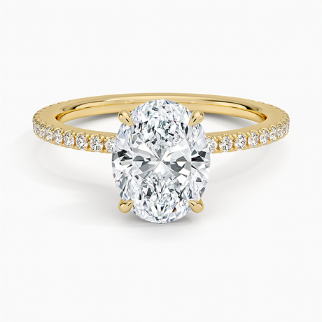 18K Yellow Gold Demi Three-Quarter Coverage Diamond Ring (1/3 ct. tw.)