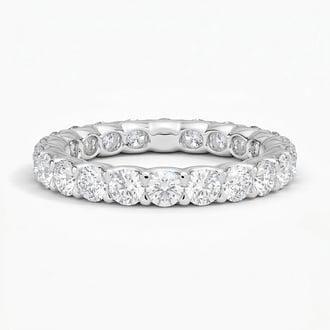 Low Profile Round Eternity Lab Diamond Ring (2 ct. tw.) in Platinum