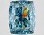 10.10 Ct. Fancy Vivid Blue Cushion Lab Grown Diamond
