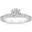 18K White Gold Starlight Channel Set Diamond Ring, smalltop view
