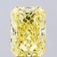 4.04 Ct. Fancy Intense Yellow Radiant Lab Grown Diamond