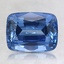 8.2x6.3mm Blue Cushion Sapphire