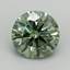 3.01 Ct. Fancy Vivid Pacific Green Round Lab Grown Diamond