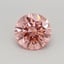 0.41 Ct. Fancy Vivid Pink Round Lab Grown Diamond
