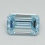 1.12 Ct. Fancy Intense Blue Emerald Lab Grown Diamond