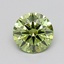 0.35 Ct. Fancy Vivid  Green Round Lab Grown Diamond