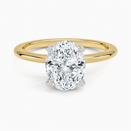 18K Yellow Gold Four-Prong Comfort Fit 1.5mm Ring
