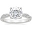 18K White Gold Petite Luxe Twisted Vine Diamond Ring (1/4 ct. tw.), smalltop view