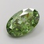 2.01 Ct. Fancy Vivid Green Oval Lab Grown Diamond